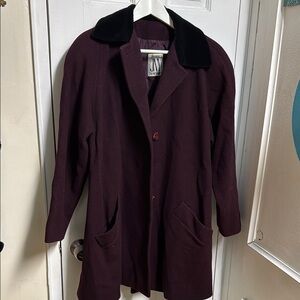 Burgundy Women’s Coat 100% wool